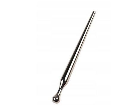 Silver urethral plug TOYFA Metal, length 8,5 cm, diameter 0,3-0,8 cm, weight 30 gr