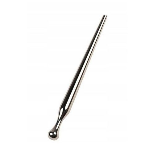 Silver urethral plug TOYFA Metal, length 8,5 cm, diameter 0,3-0,8 cm, weight 30 gr