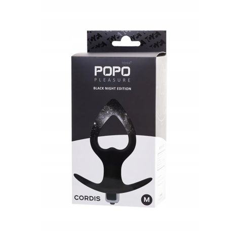 TOYFA POPO Pleasure Anal Plug Cordis M Vibro Black