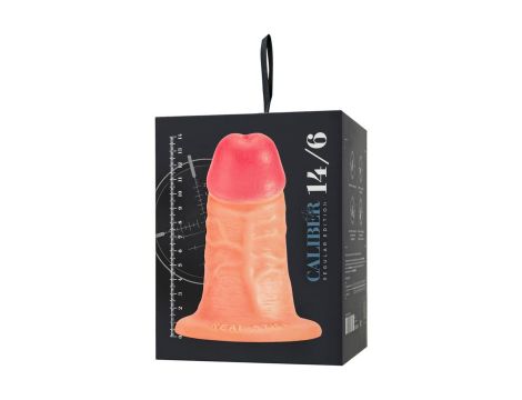 Realistic dildo Caliber 14/6 , PVC, flesh,  length 14cm, diameter 6cm - 12