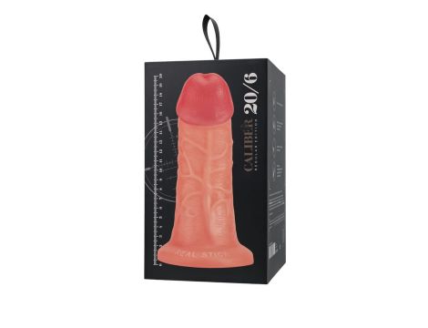 Realistic dildo Caliber 20/6 , PVC, flesh,  length 20cm, diameter 6cm - 10