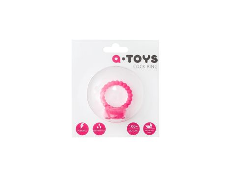 A-TOYS, Penis VibroRing, Silicone, Pink, O3.5 cm - 3