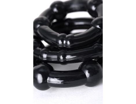 A-TOYS, Penis Pump, PVC, Black, 23.5 cm 3 cock rings included - 12