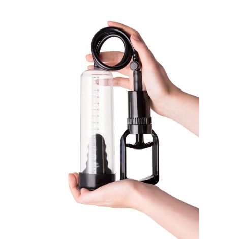 A-TOYS, Penis Pump, PVC, Black, 23.5 cm 3 cock rings included - 7