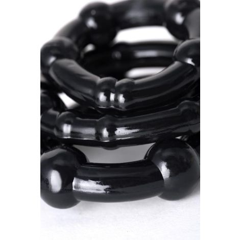 A-TOYS, Penis Pump, PVC, Black, 23.5 cm 3 cock rings included - 12