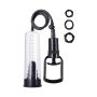 A-TOYS, Penis Pump, PVC, Black, 23.5 cm 3 cock rings included - 3