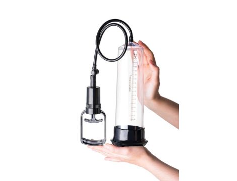 A-TOYS, Penis Pump, PVC, Transparent, 27.5 cm, 3 cock rings included - 3