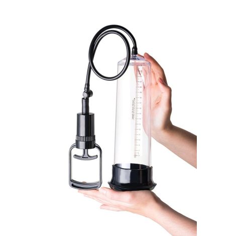 A-TOYS, Penis Pump, PVC, Transparent, 27.5 cm, 3 cock rings included - 3