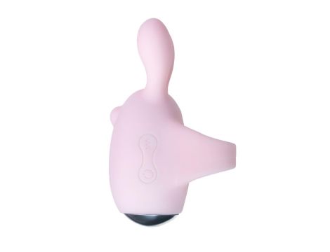 JOS VITA finger vibrating egg and vibrating attachment, silicone, powder pink, 8.5 and 8 cm - 7