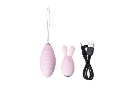 JOS VITA finger vibrating egg and vibrating attachment, silicone, powder pink, 8.5 and 8 cm - 12