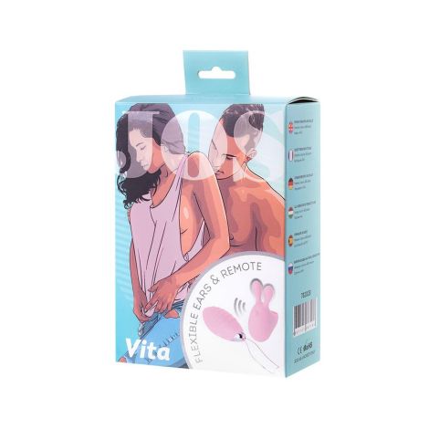 JOS VITA finger vibrating egg and vibrating attachment, silicone, powder pink, 8.5 and 8 cm - 9