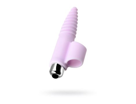 JOS NOVA, Finger vibrator for anal stimulation, silicone, powder pink, 9 cm