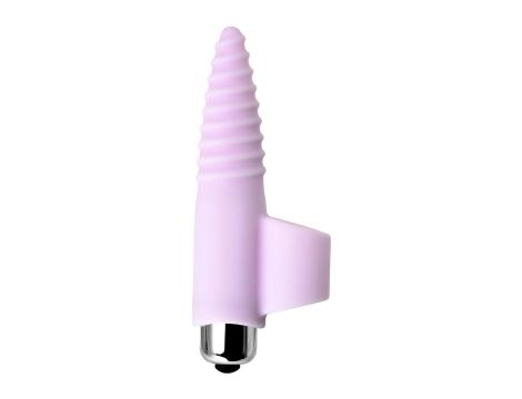 JOS NOVA, Finger vibrator for anal stimulation, silicone, powder pink, 9 cm - 3