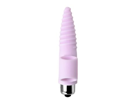 JOS NOVA, Finger vibrator for anal stimulation, silicone, powder pink, 9 cm - 4