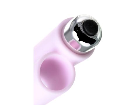 JOS NOVA, Finger vibrator for anal stimulation, silicone, powder pink, 9 cm - 9