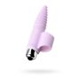 JOS NOVA, Finger vibrator for anal stimulation, silicone, powder pink, 9 cm - 2