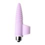 JOS NOVA, Finger vibrator for anal stimulation, silicone, powder pink, 9 cm - 4