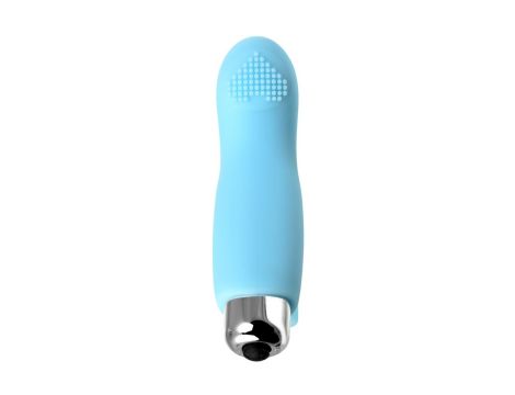 JOS DANKO, Finger vibrator for G-point stimulation, silicone, blue, 9.5 cm - 2