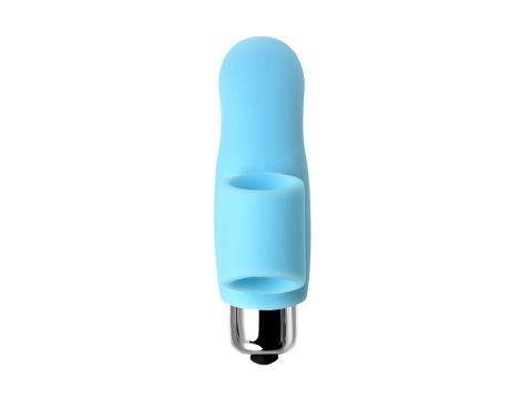 JOS DANKO, Finger vibrator for G-point stimulation, silicone, blue, 9.5 cm - 4