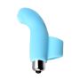 JOS DANKO, Finger vibrator for G-point stimulation, silicone, blue, 9.5 cm - 4