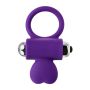 JOS PERY, Vibrating ring with cilia, silicone, violet, 9 cm - 6