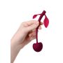 Wild cherry JOS pleasure ball with a ball inside and flexible tail color:cherry - 4