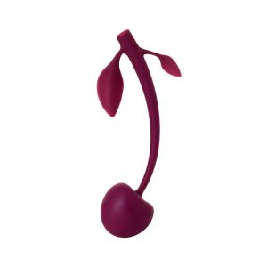 Wild cherry JOS pleasure ball with a ball inside and flexible tail color:cherry - image 2