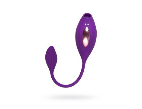 JOS Vacuum clitoris stimulator Ginny, silicone, purple, 31 cm