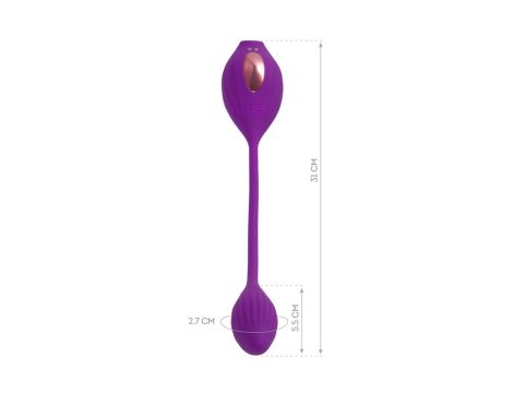 JOS Vacuum clitoris stimulator Ginny, silicone, purple, 31 cm - 10