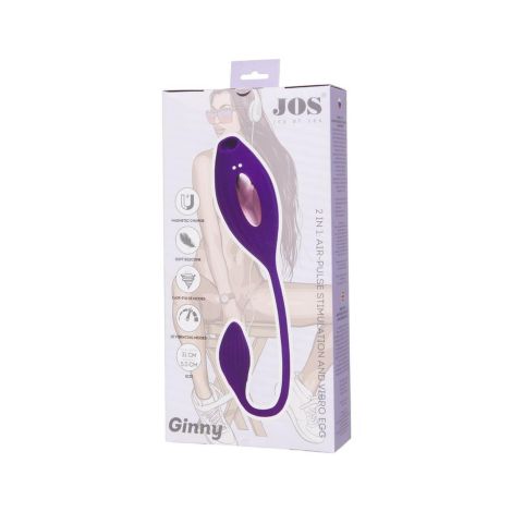 JOS Vacuum clitoris stimulator Ginny, silicone, purple, 31 cm - 9