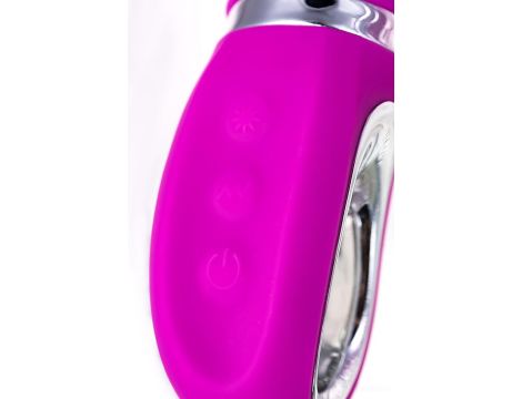 JOS JOLY, Vibrator with clitoral stimulator with WOW mode, silicone, fuchsia, 19.6 cm - 9