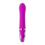 JOS JOLY, Vibrator with clitoral stimulator with WOW mode, silicone, fuchsia, 19.6 cm - 6