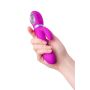 JOS JOLY, Vibrator with clitoral stimulator with WOW mode, silicone, fuchsia, 19.6 cm - 9