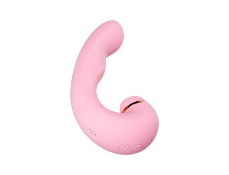 JOS Multifunctional clitoral stimulator JUNA, pink, 15 cm - 6