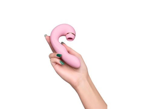 JOS Multifunctional clitoral stimulator JUNA, pink, 15 cm - 7