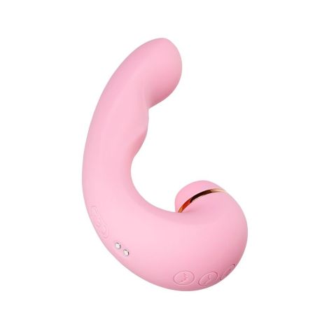 JOS Multifunctional clitoral stimulator JUNA, pink, 15 cm - 6