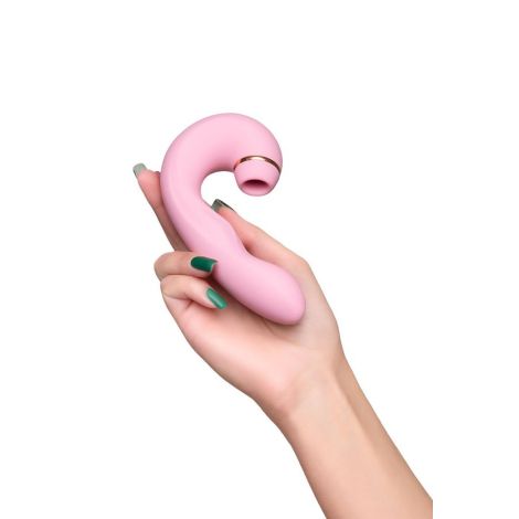 JOS Multifunctional clitoral stimulator JUNA, pink, 15 cm - 7