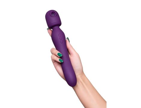 JOS Stimulator 2 in 1 Kisom, silicone, purple, 13 cm - 8