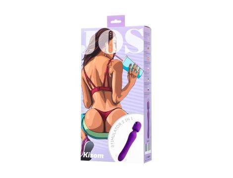 JOS Stimulator 2 in 1 Kisom, silicone, purple, 13 cm - 9