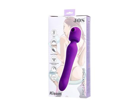 JOS Stimulator 2 in 1 Kisom, silicone, purple, 13 cm - 10