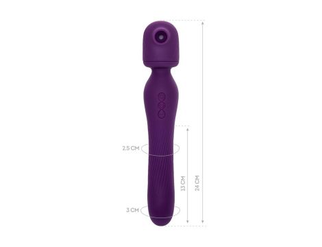 JOS Stimulator 2 in 1 Kisom, silicone, purple, 13 cm - 11