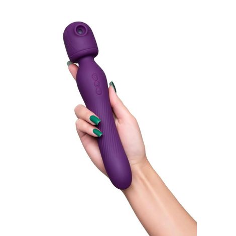 JOS Stimulator 2 in 1 Kisom, silicone, purple, 13 cm - 8