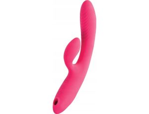 JOS Vibrator with vacuum wave stimulation Enila, silicone, pink, 23 cm - image 2