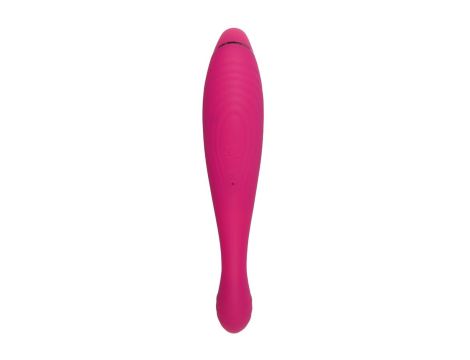 JOS Danvi vibrator with vacuum wave stimulation, silicone, pink, 21.5 cm - 3