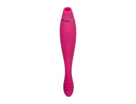 JOS Danvi vibrator with vacuum wave stimulation, silicone, pink, 21.5 cm - 4