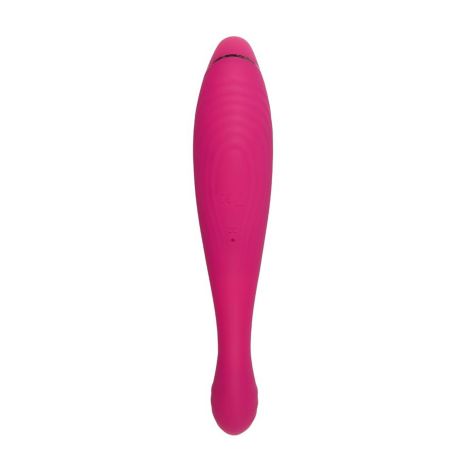 JOS Danvi vibrator with vacuum wave stimulation, silicone, pink, 21.5 cm - 3