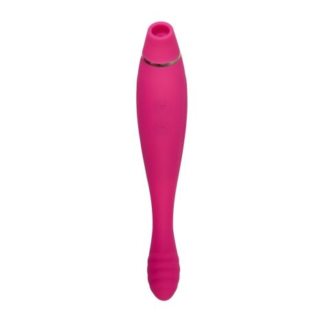 JOS Danvi vibrator with vacuum wave stimulation, silicone, pink, 21.5 cm - 4