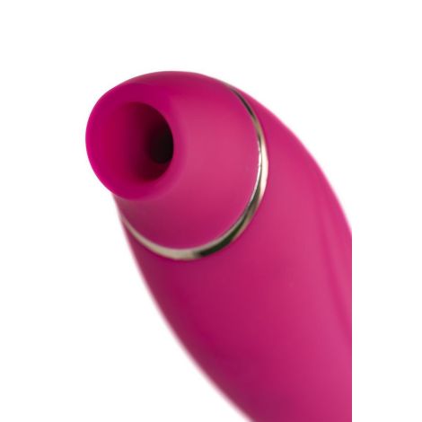 JOS Danvi vibrator with vacuum wave stimulation, silicone, pink, 21.5 cm - 10