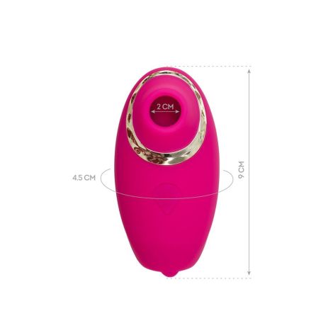 JOS Multifunctional stimulator of erogenous zones Nimka, silicone, pink, 9 cm - 2