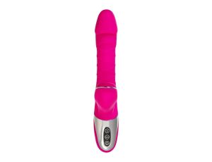 JOS Thrusting and sucking vibrator To-Frolly, silicone, pink, 21,5cm - image 2